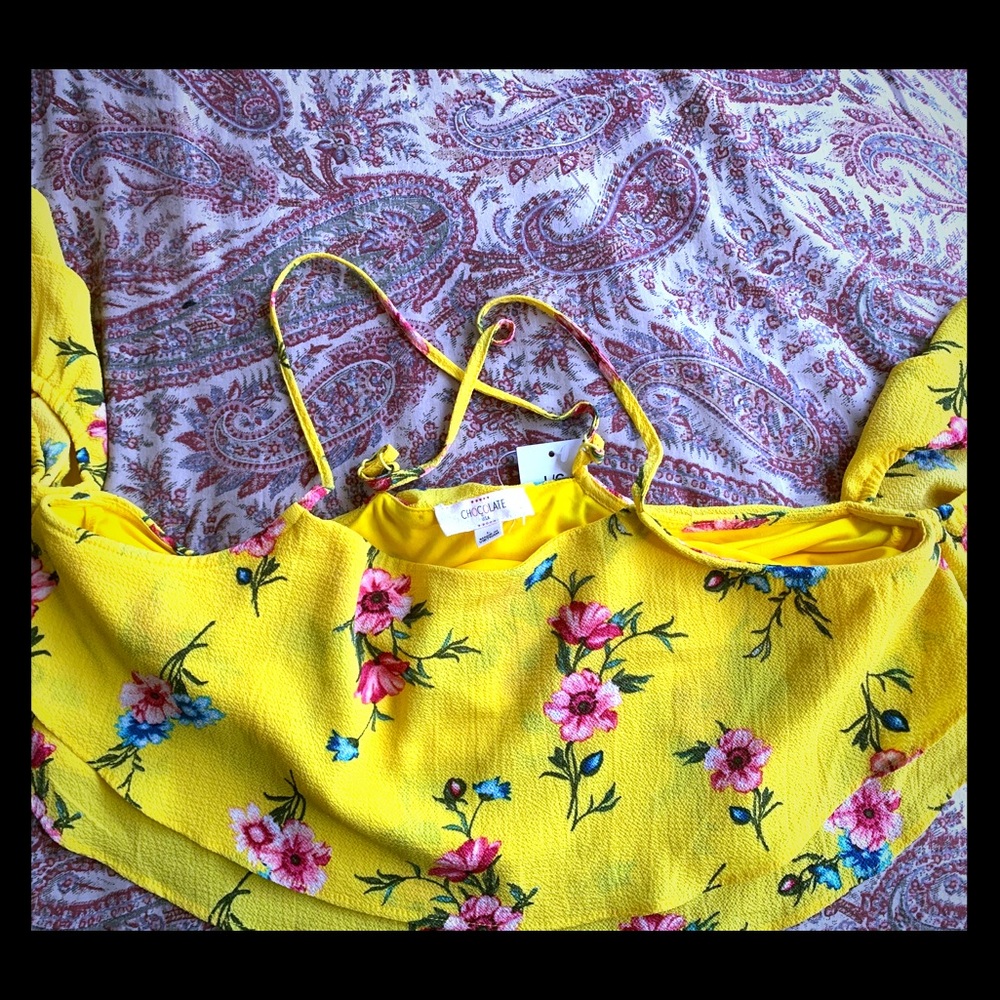 Colourful Tiered Crop Top